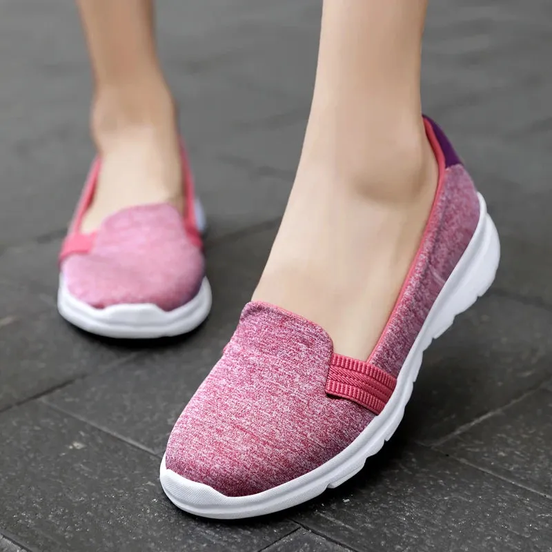 Business Casual Women Shoes Breathable Flat Soft Sneakers #3928