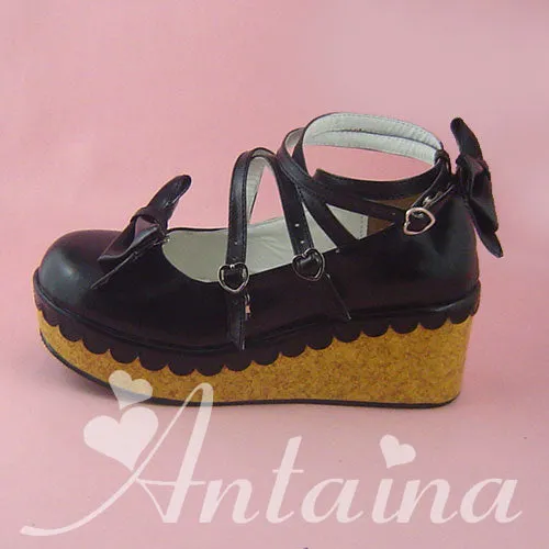 (Buyforme)Antaina~Lolita Bow Platform Shoes Multiple Colors