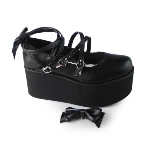 (Buyforme)Antaina~Lolita Bow Platform Shoes Multiple Colors