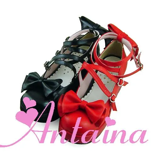 (Buyforme)Antaina~Lolita Bow Platform Shoes Multiple Colors