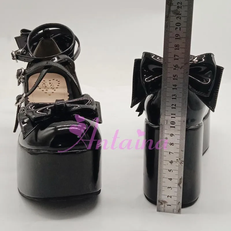 (Buyforme)Antaina~Lolita Bow Platform Shoes Multiple Colors