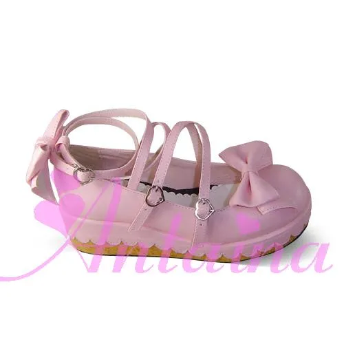 (Buyforme)Antaina~Lolita Bow Platform Shoes Multiple Colors