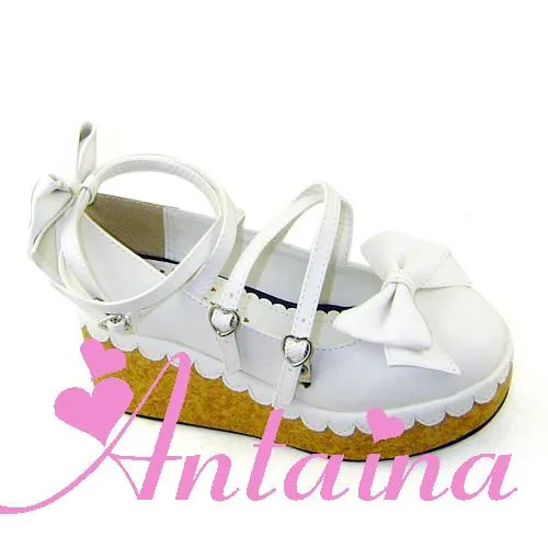 (Buyforme)Antaina~Lolita Bow Platform Shoes Multiple Colors