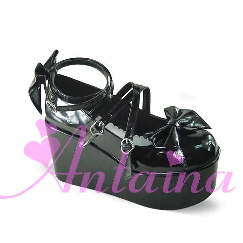 (Buyforme)Antaina~Lolita Bow Platform Shoes Multiple Colors