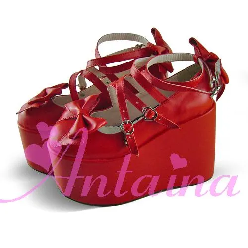 (Buyforme)Antaina~Lolita Bow Platform Shoes Multiple Colors