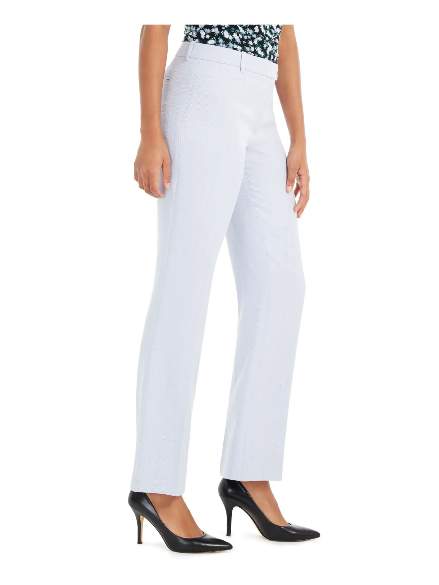 CALVIN KLEIN Womens Patterned Straight leg Pants