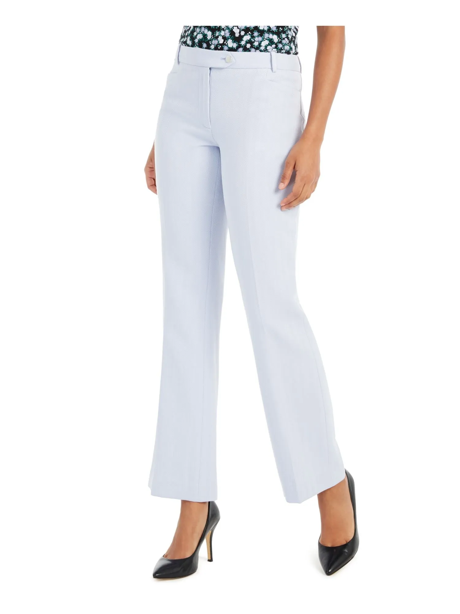 CALVIN KLEIN Womens Patterned Straight leg Pants