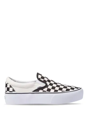 Classic Slip-On Platform - Black/White Check