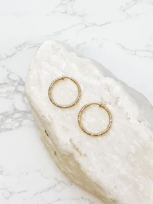 Clip on Hoop Earrings - Gold