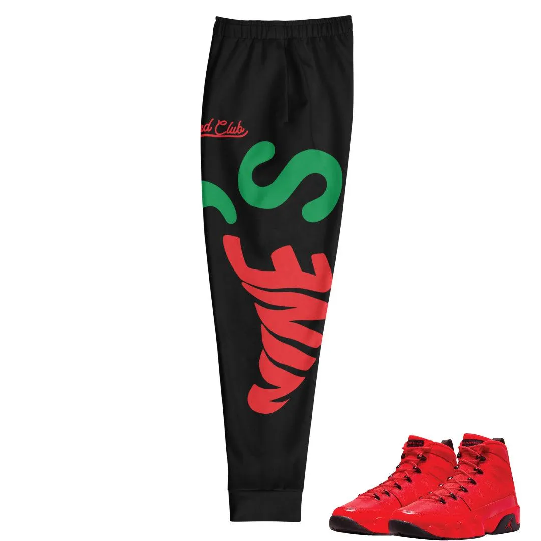 Copy of Retro 9 Chile Red Joggers