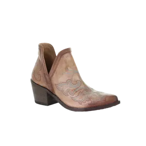 Corral Boots Women's Cognac Embroidery Bootie