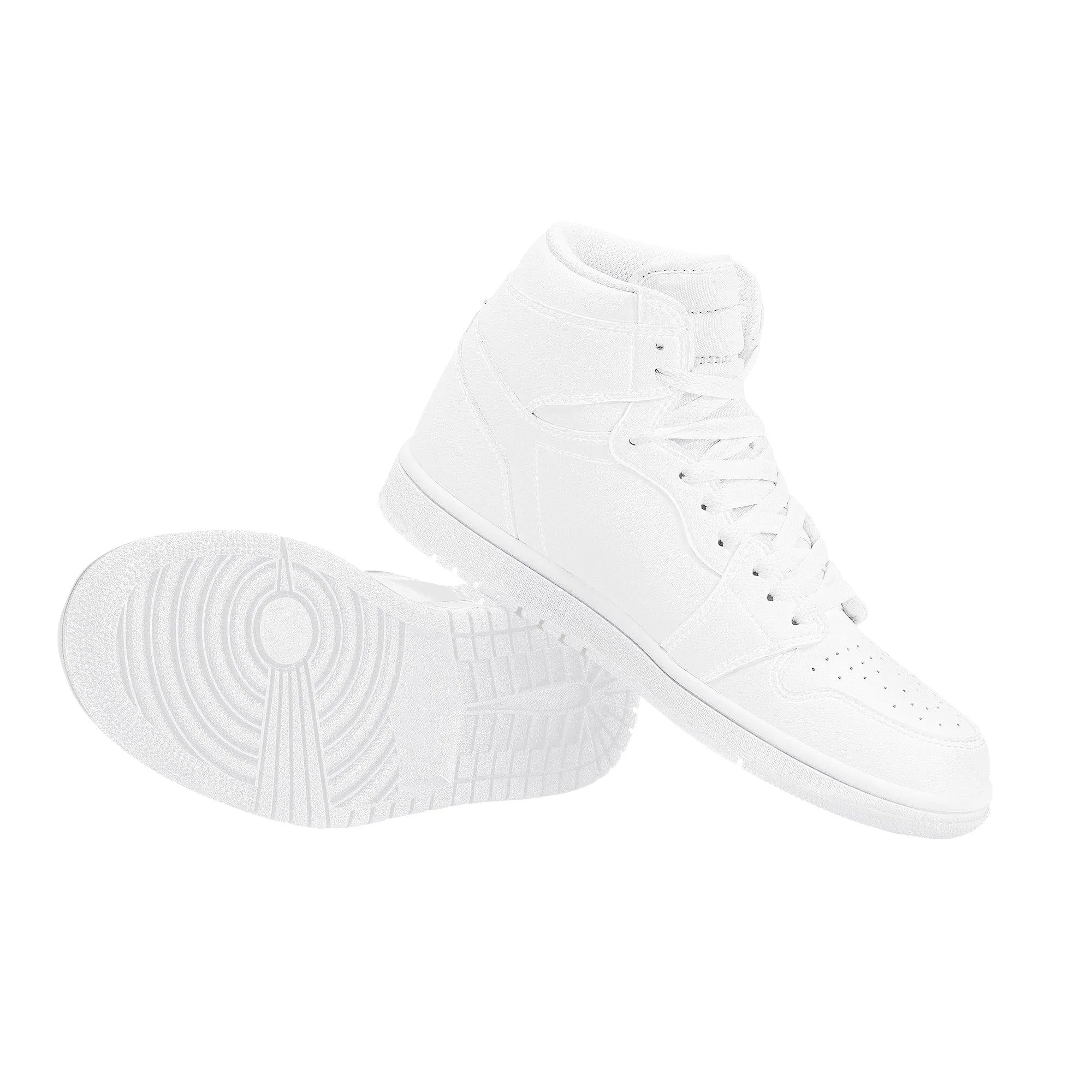 Custom High Top Sneaker -White D17