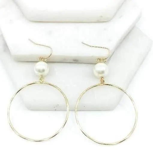 Drops Of Jupiter Pearl & Hoop Earrings