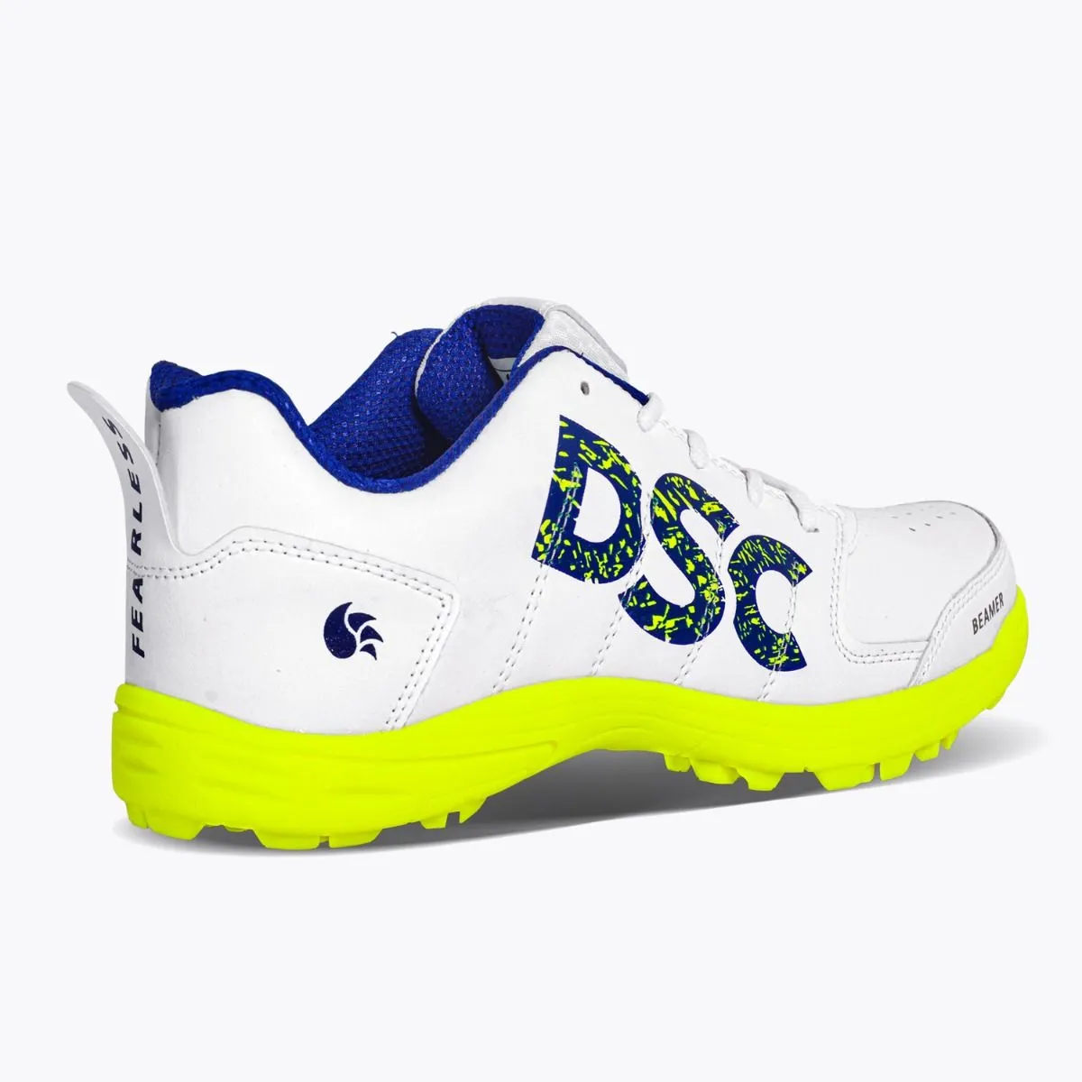 DSC Beamer Cricket Shoes (White/Yellow)