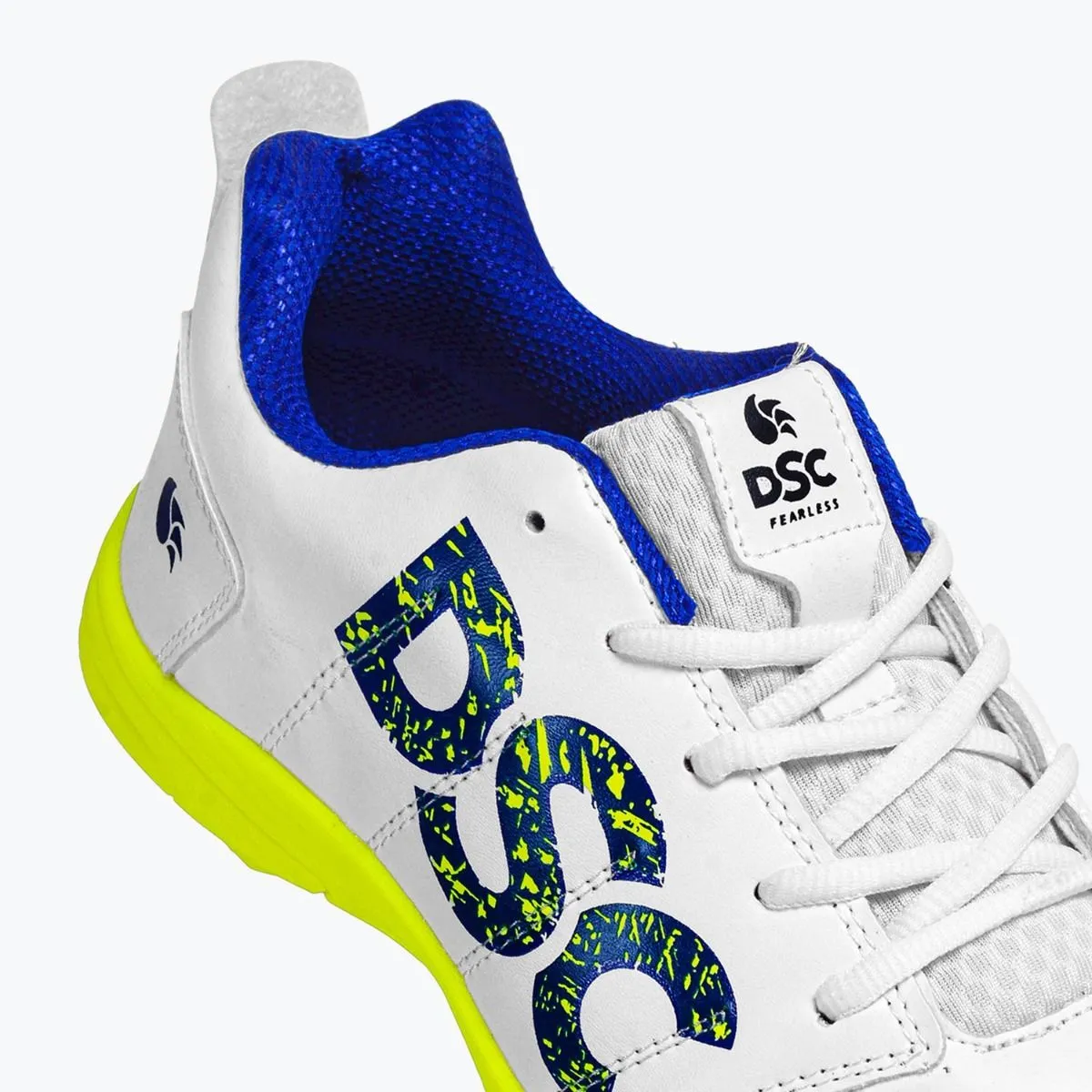 DSC Beamer Cricket Shoes (White/Yellow)