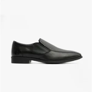 ELLIS Boys Leather Slip On Shoes Black