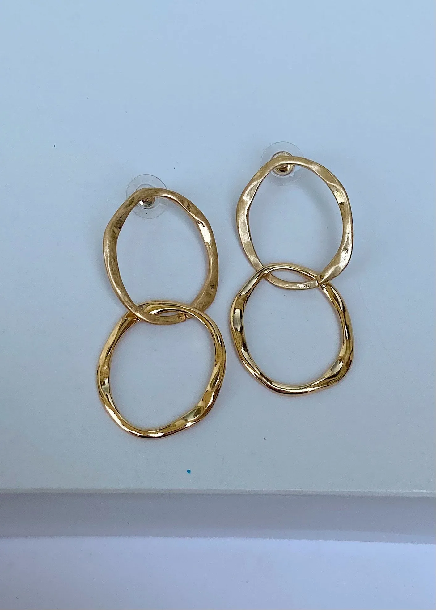 Emory Link Hoop- Gold