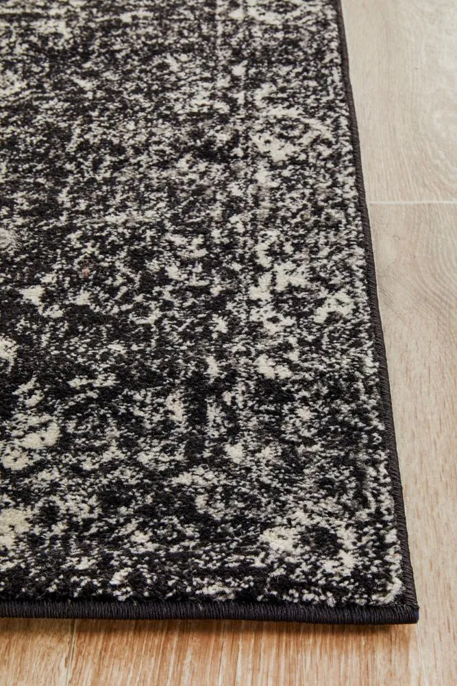 Evoke Estella Charcoal Transitional Runner Rug