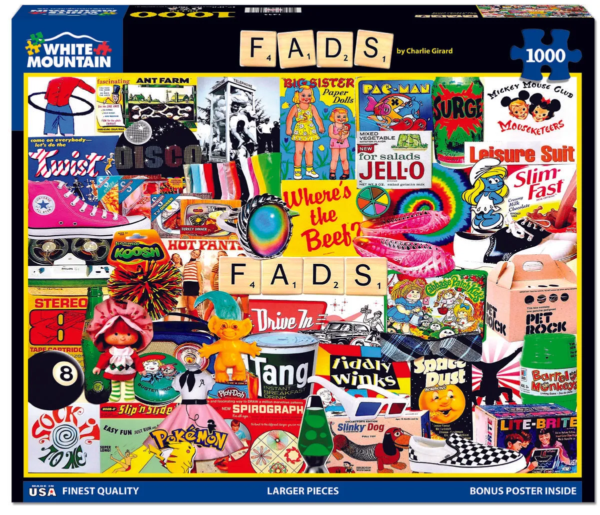 Fads (1459pz) - 1000 Piece Jigsaw Puzzle