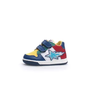 FALCOTTO - Frankie Boys Multicolour Star Leather Sneakers