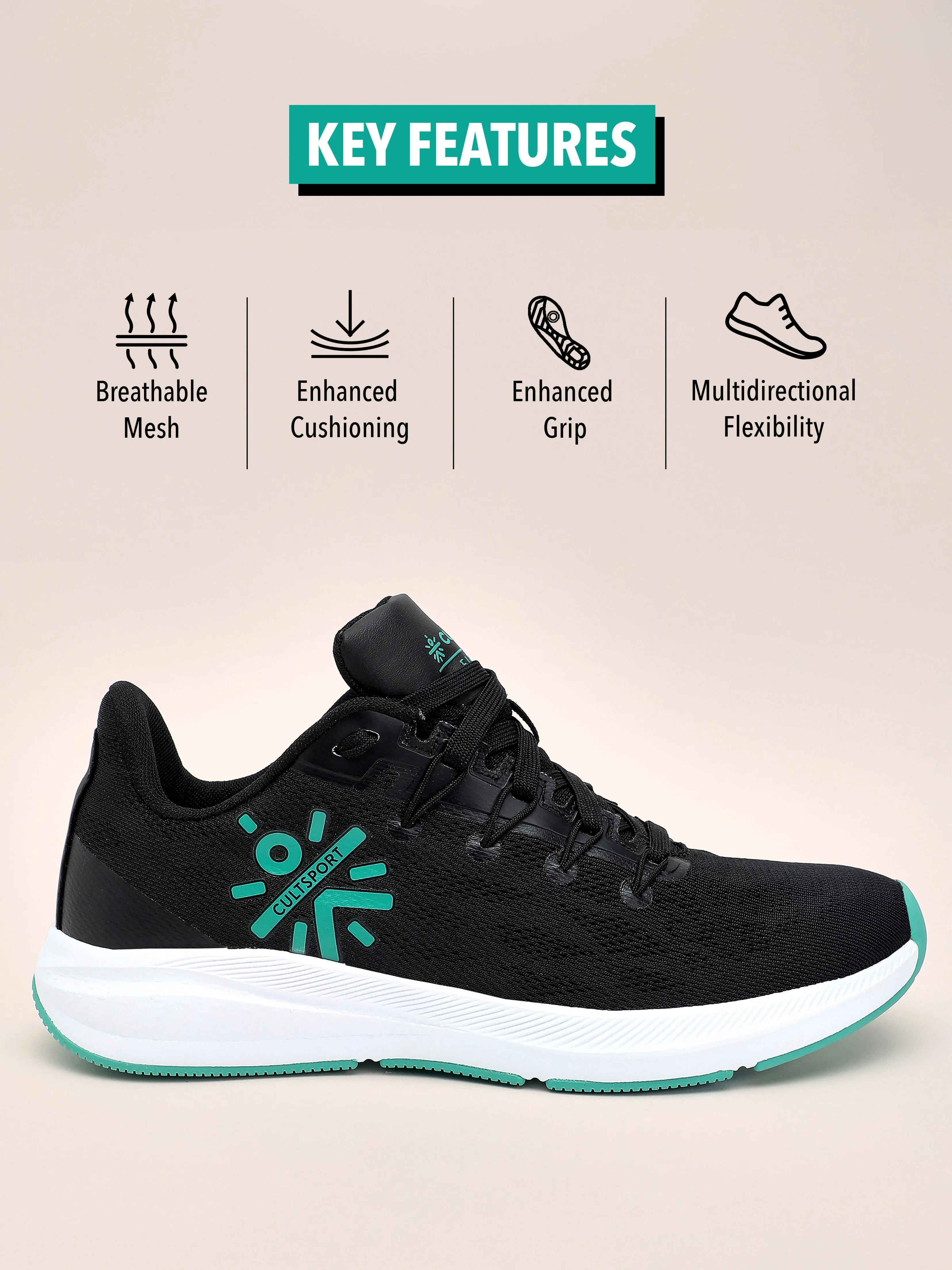 Firebird Men Running Shoes - Black