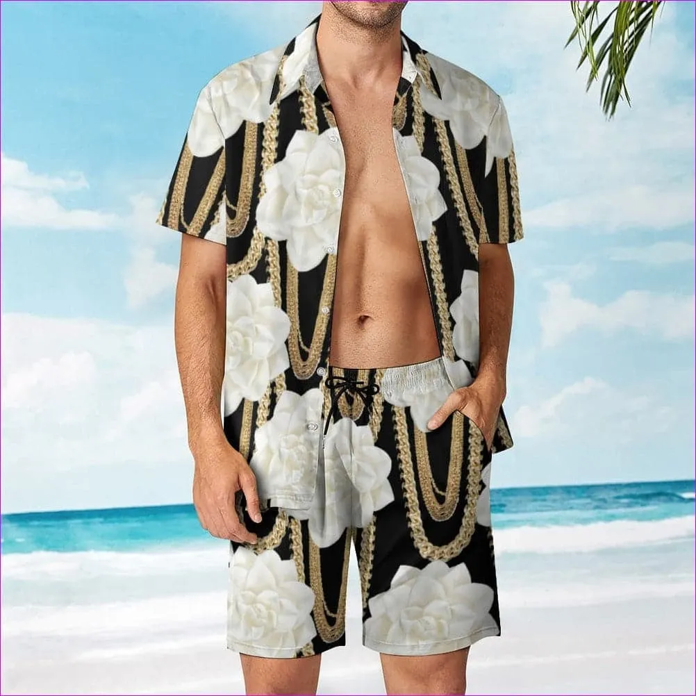 Floral Chain Leisure Beach Suit - 3 options