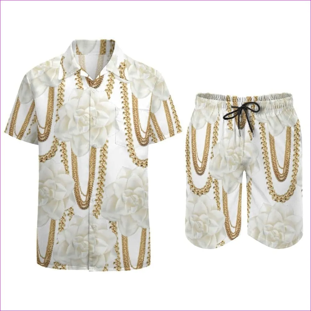 Floral Chain Leisure Beach Suit - 3 options