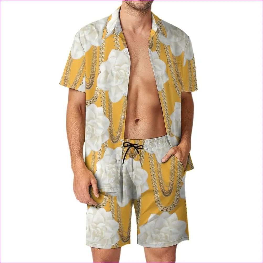 Floral Chain Leisure Beach Suit - 3 options