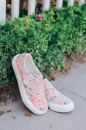 Floral Slip on Sneaker by Very G - Pink