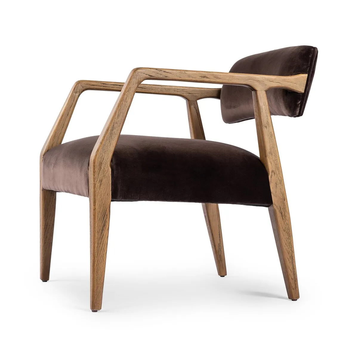 Four Hands Tyler Armchair in Surrey Cocoa