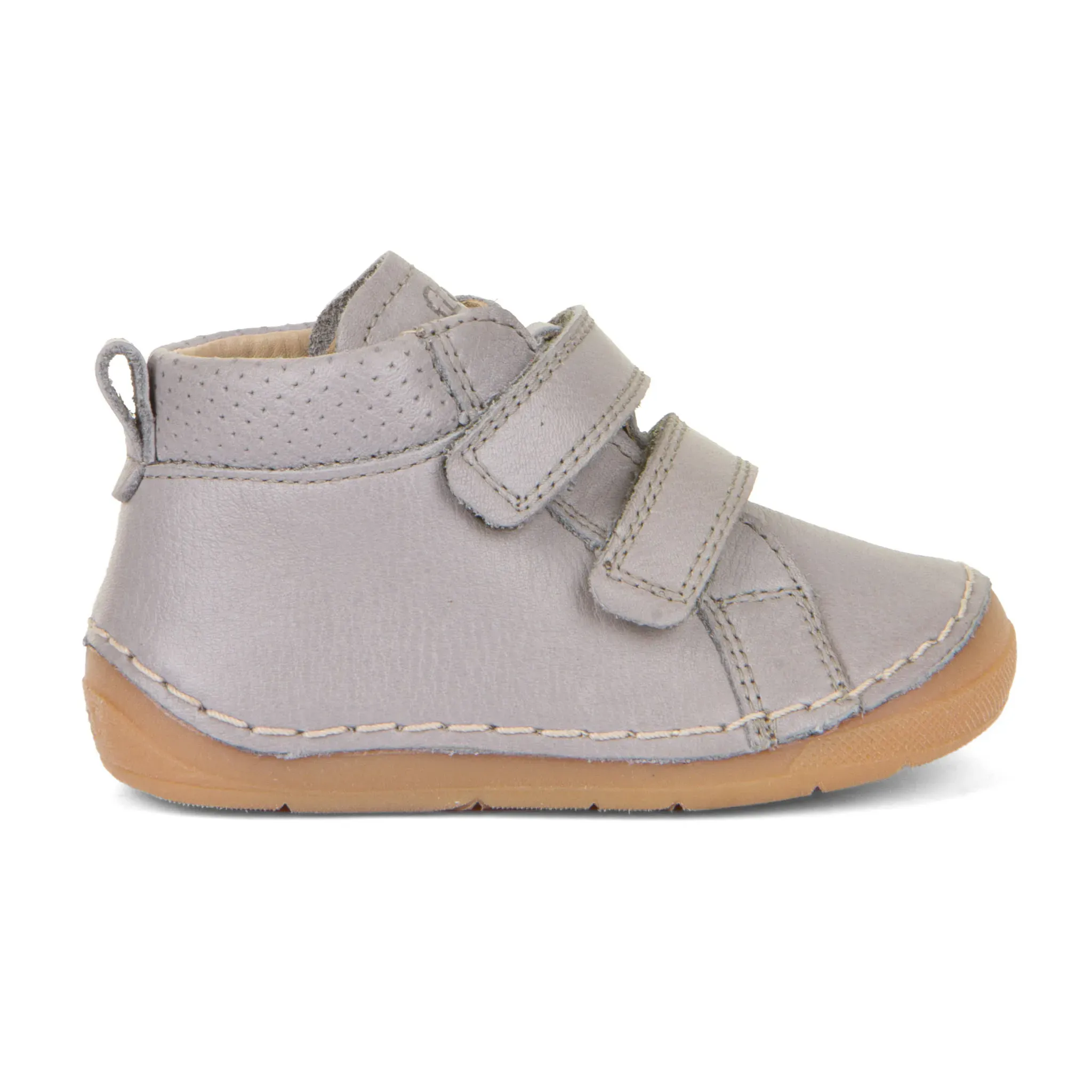 Froddo Boy's and Girl's Paix Casual Shoes with Hoop and Loop Closure - Light Grey