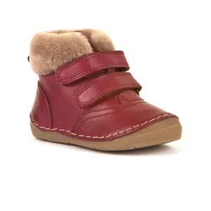 Froddo Boy's and Girl's Paix Winter Furry Ankle Boots - Bordeaux