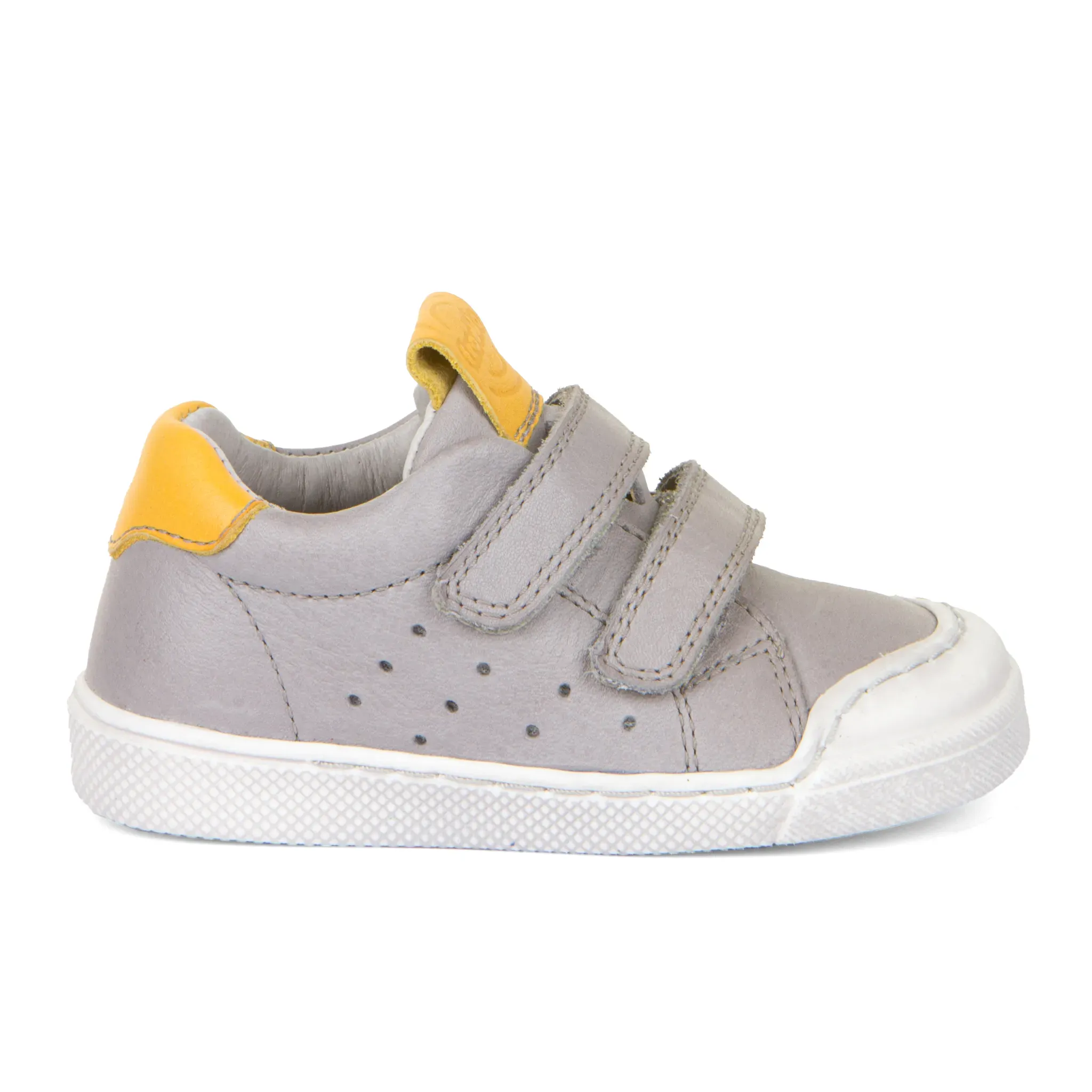 Froddo Boy's and Girl's Rosario Casual Shoes with Hoop and Loop Closure - Light Grey