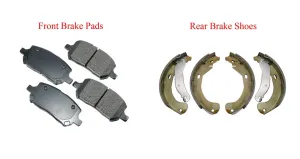 Front Ceramic Brake Pads Brake shoes Fits 2009-2010 Cobalt G5 4 Lug Rotor