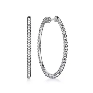 Gabriel & Co. 40MM Bujukan Classic Hoop Earrings in Sterling Silver