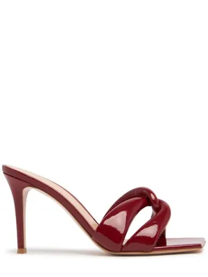 Gianvito Rossi   85mm Patent leather mules 