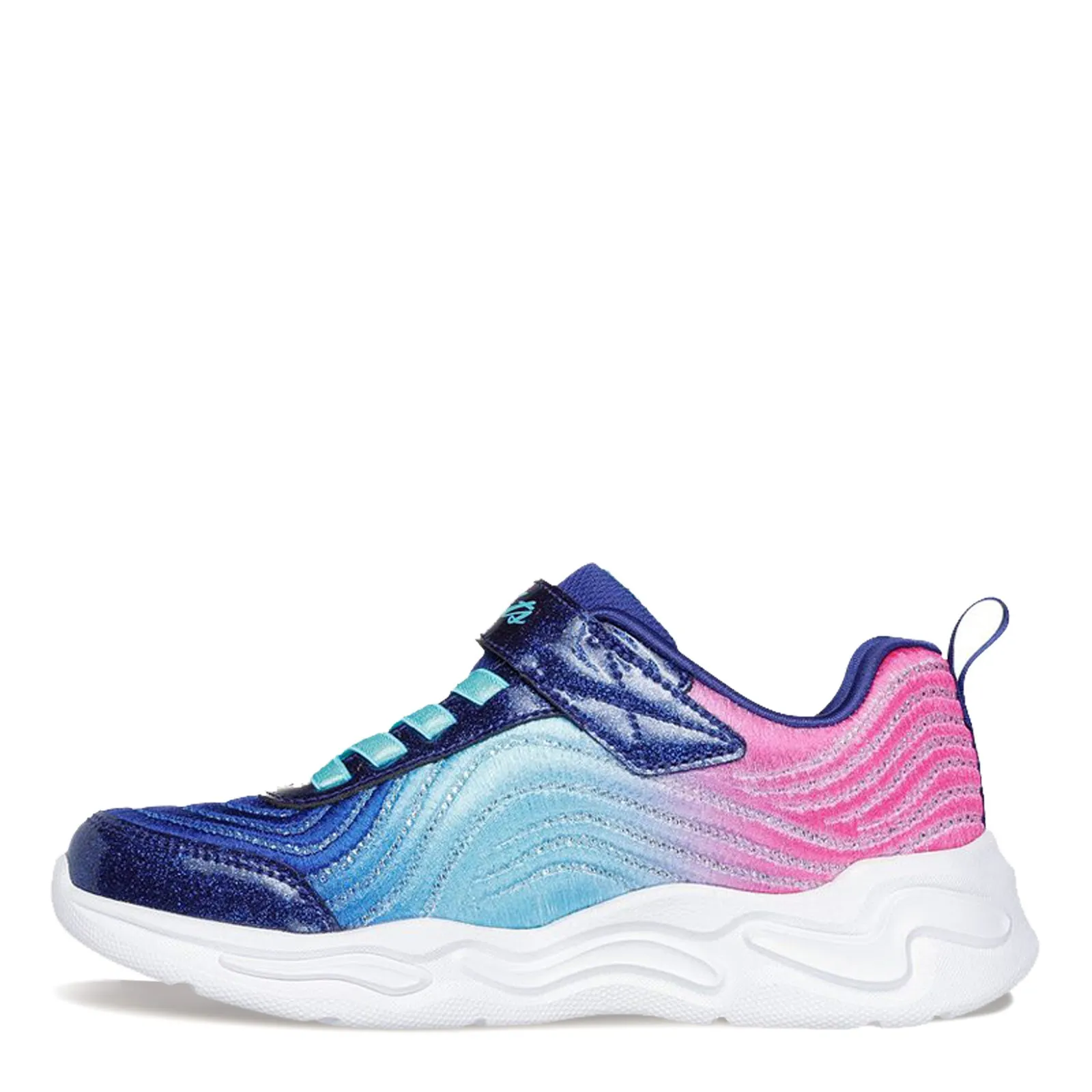 Girl's Skechers, S-Lights: Wavy Beams - Ombre Express Sneaker - Little Kid