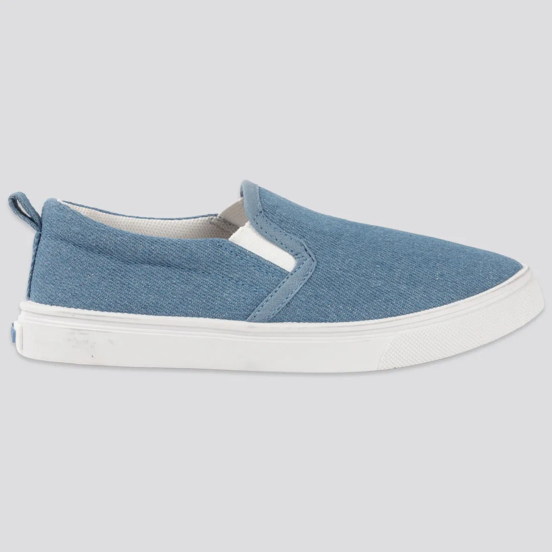 Girls Slip On _ 154286 _ Blue Denim