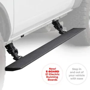 Go Rhino E1 Electric Running Board for Various Vehicles | Textured Black