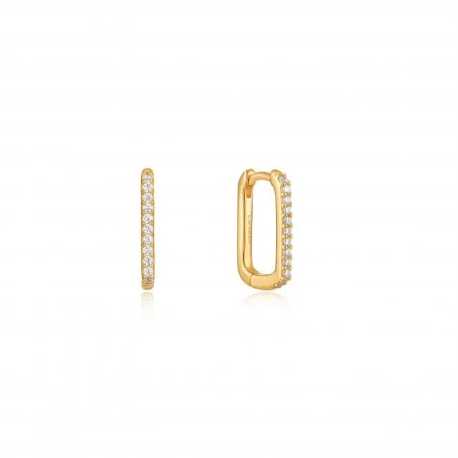 Gold Glam Oval Hoop Earrings E037-04G