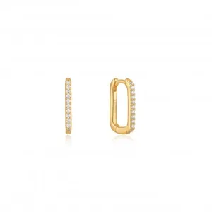 Gold Glam Oval Hoop Earrings E037-04G