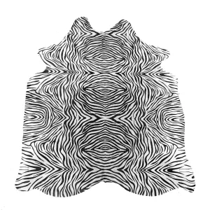 Hair-On Medium Zebra Print Cowhide