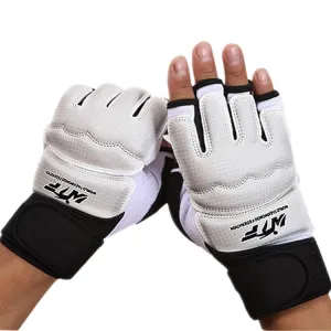 Half Fingers Adults Sandbag Training Boxing Gloves PU Leather Fitness Sparring Taekwondo Gloves, SIZE:XL