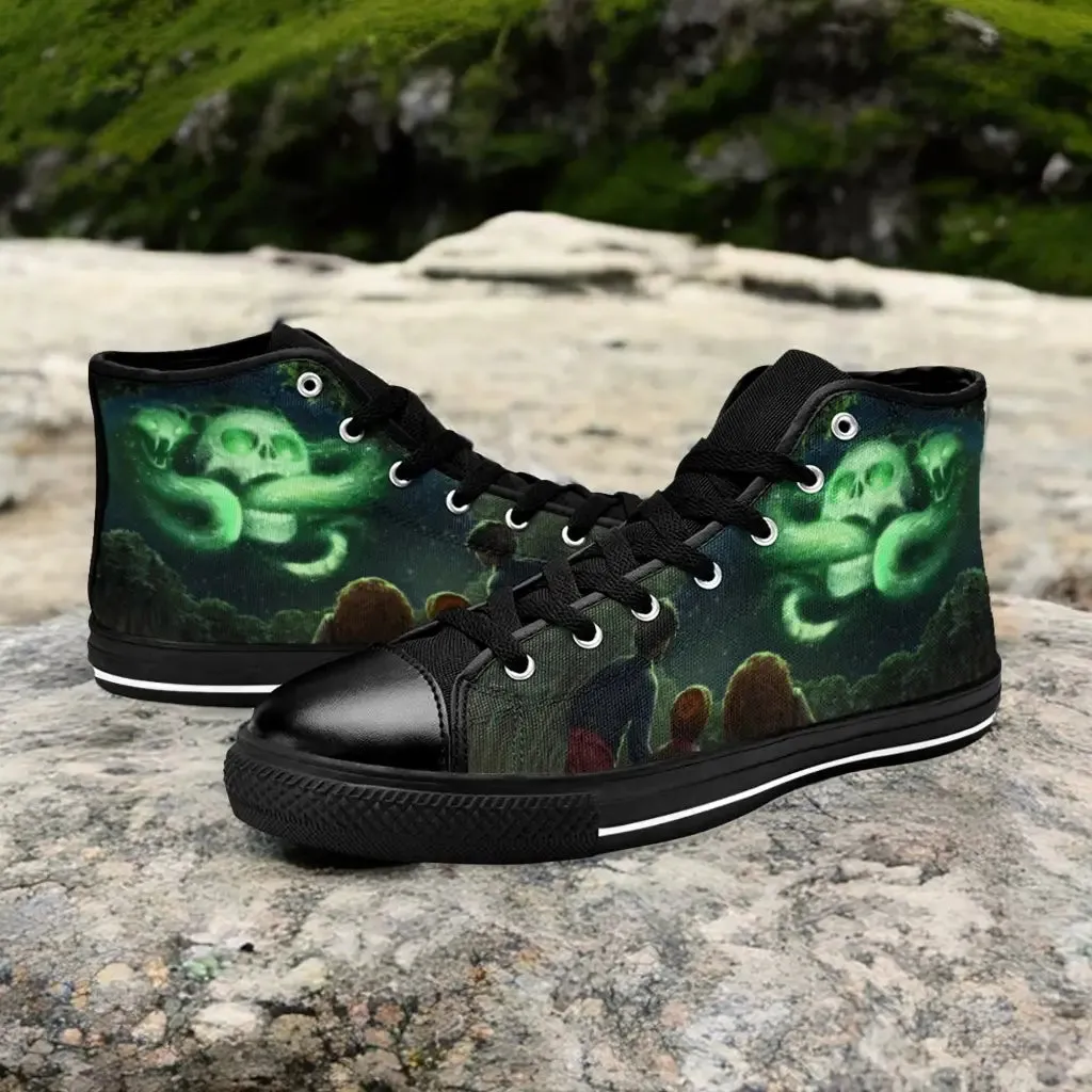 Harry Potter Hermione Ron Voldemort Dark Mark Shoes High Top Sneakers for Kids and Adults