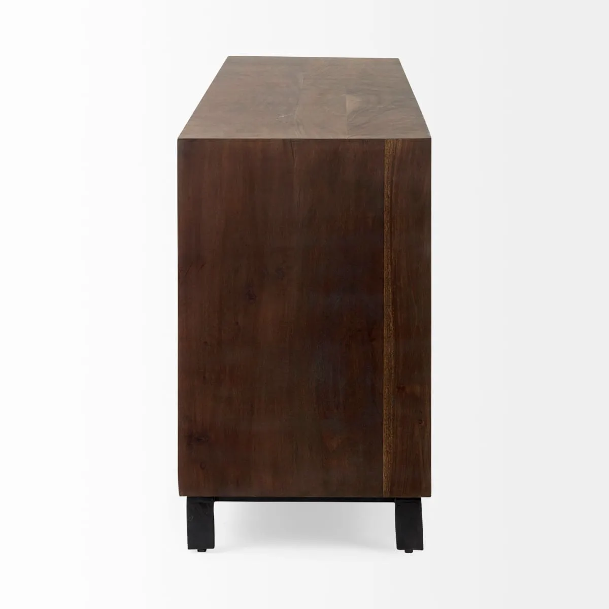 Hemlock Sideboard Brown Wood | Black Resin