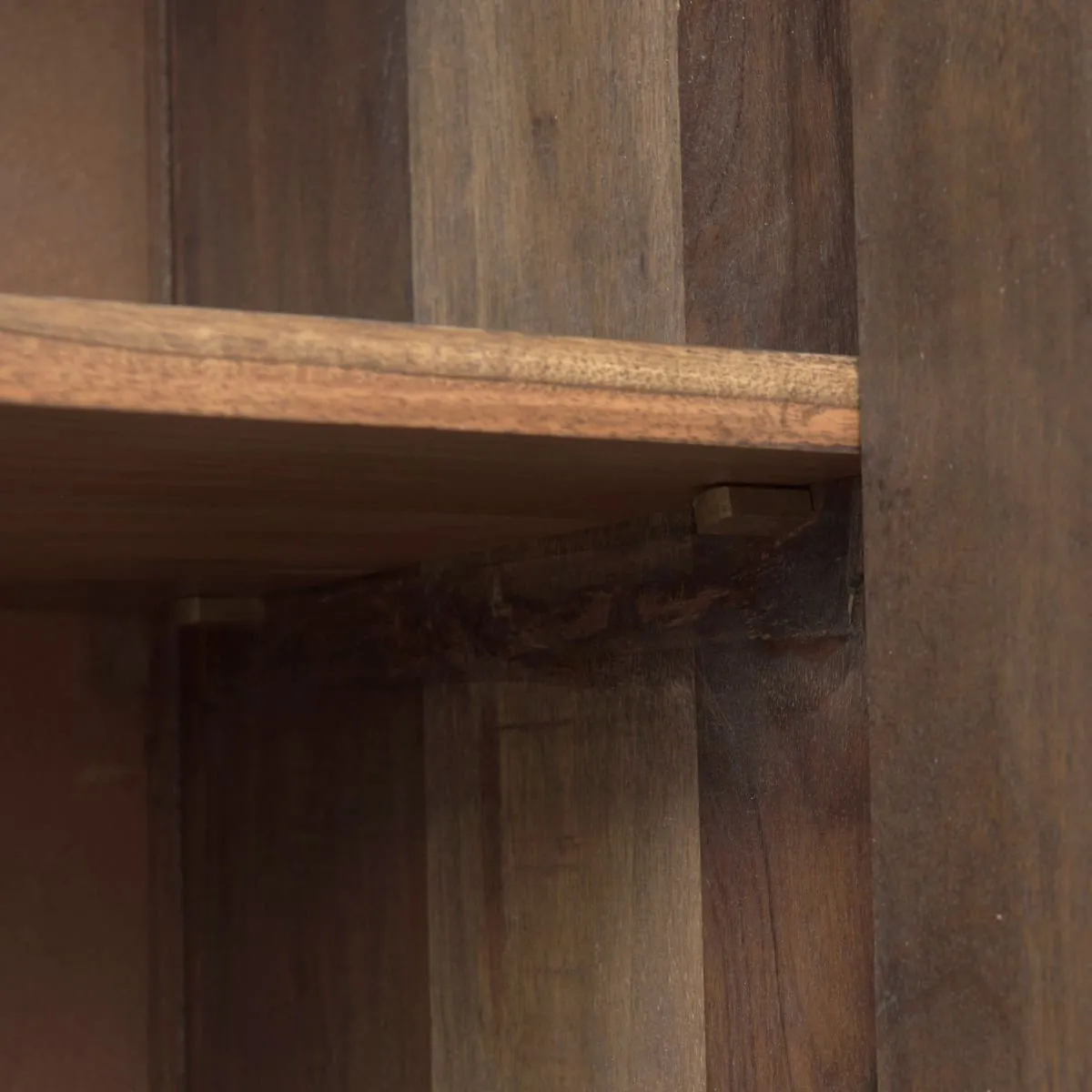 Hemlock Sideboard Brown Wood | Black Resin