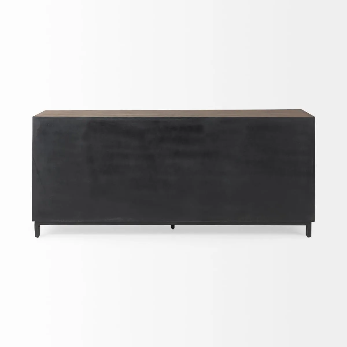 Hemlock Sideboard Brown Wood | Black Resin