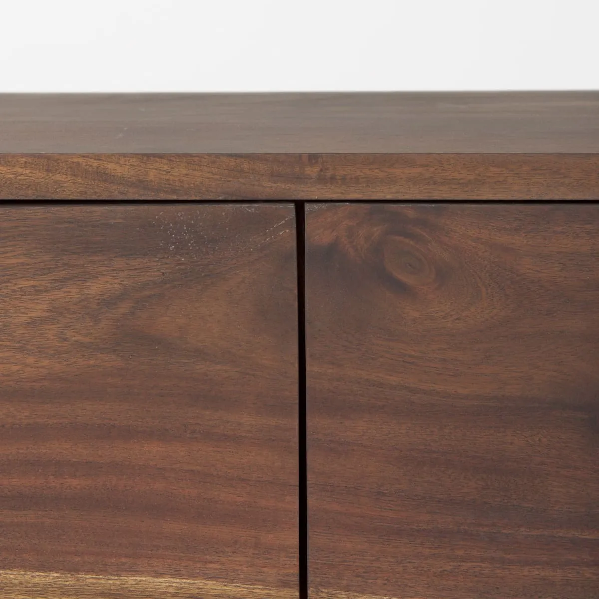 Hemlock Sideboard Brown Wood | Black Resin