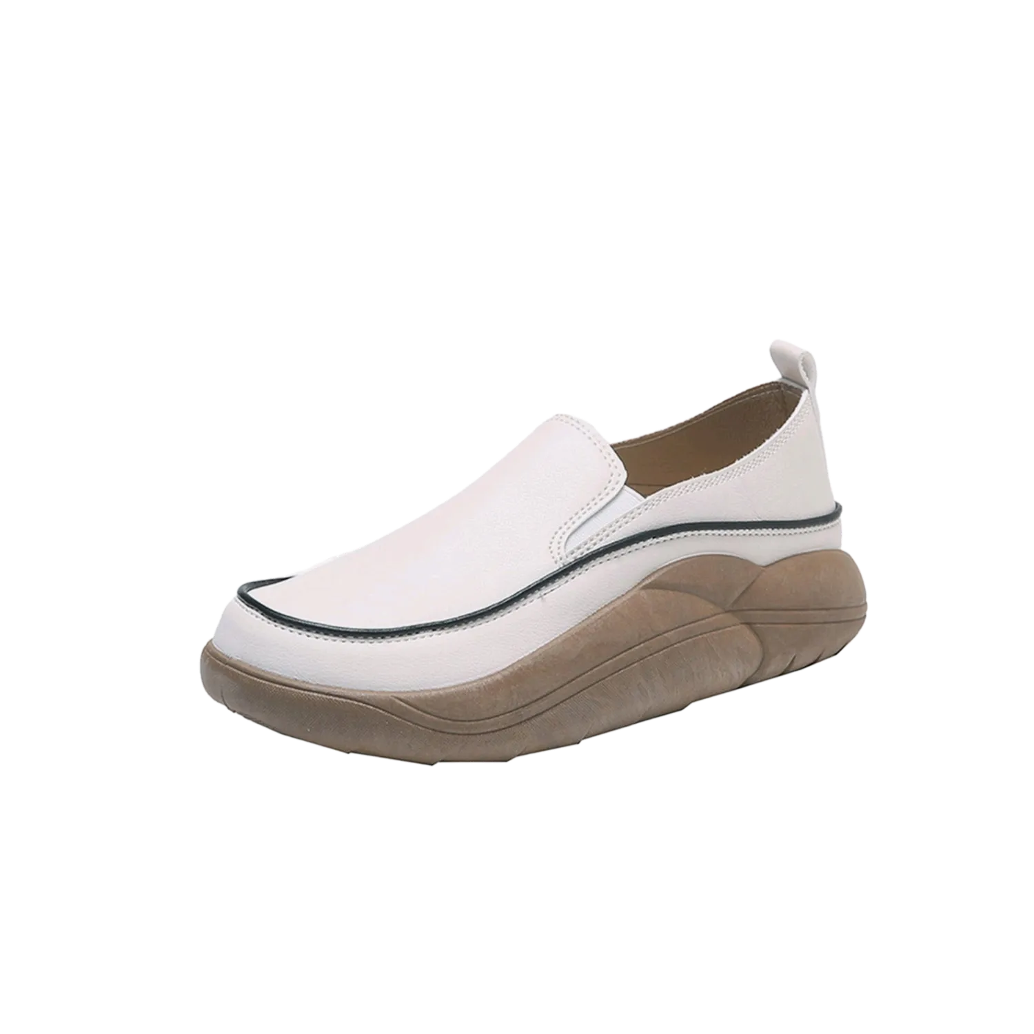 Ivory Chunky Slip On Shoes