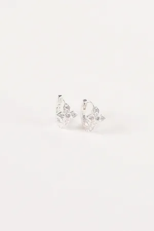 Jacque Huggie Earring - Silver